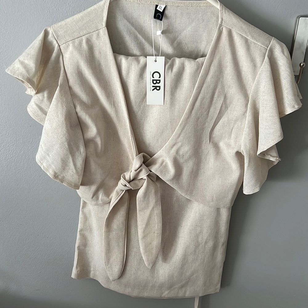 NEW W TAGS. crème colored matching pant set